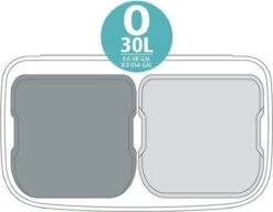 Brabantia Bo Touch Bin Prullenbak - 2 X 30 L - Metallic Mint -Mepal shop 1200x935 5