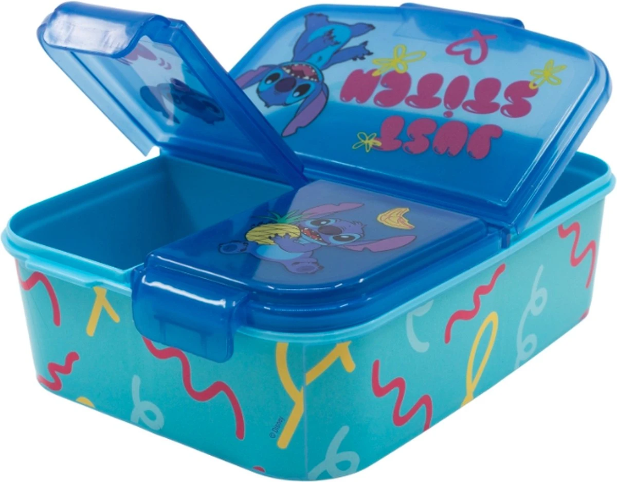 Stor Lilo & Stitch Multi Brooddoos / Broodtrommel 3 Stor Lilo & Stitch Multi Brooddoos / Broodtrommel