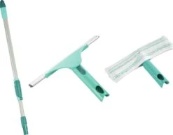 Leifheit Set Raamreiniging Telescoop Steel 80 - 135 Cm - Inwasser - Powerslide M - Click Cystem