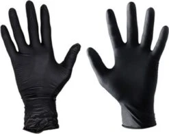 Merkloos Handschoenen Wegwerp Nitril - Latex Vrij - Ongepoederd - Zwart - Maat M - 100 Stuks -Mepal shop 1200x949 4