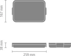 Brabantia Make & Take Lunchbox - Plat - Kunststof - Jade Green -Mepal shop 1200x949 5