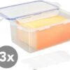Lock&Lock Vershoudbakjes Set Met Deksel - Bewaardoos Kaas - Kaasdoos - Set Van 3 Stuks - 1,4 Liter - Met Vochtrooster - Transparant 1 Lock&Lock Vershoudbakjes Set Met Deksel - Bewaardoos Kaas - Kaasdoos - Set Van 3 Stuks - 1,4 Liter - Met Vochtrooster - Transparant -Mepal shop 1200x952 1