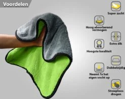 Droogdoek Auto - Badkamer - Drying Towel - Watermagneet - Microvezel - Doek - 45 X 38 Cm - Groen -Mepal shop 1200x953 3