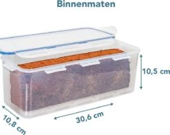 Lock&Lock Vershouddoos - Bewaardoos Met Deksel - Voor Ontbijtkoek Peperkoek En Cake - Cakedoos - 100% Luchtdicht - 3,4 Liter -Mepal shop 1200x953 7
