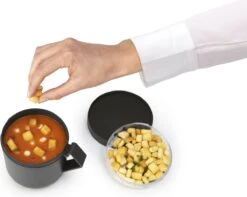 Brabantia Make & Take Soepbeker - 0,6 L - Kunststof - Dark Grey -Mepal shop 1200x958 5