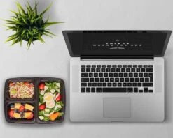 Meal Prep Bakjes - 6 Stuks - 3 Compartimenten - Vershoudbakjes - Meal Prep - 1L - Magnetron Bakjes Met Deksel - Vershouddoos -Mepal shop 1200x962 2