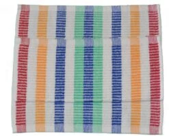 Vaatdoekenset Multicolor - 30x30 – 12 Stuks - Strepen - 100% Katoen - Horeca Vaatdoeken – Vaatdoek – Vaatdoek Strepen Multicolor