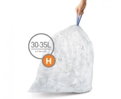 Simplehuman Afvalzak Code H - Kunststof - 30-35 Liter - Pak Van 3x20 Stuks - Transparant 8 Simplehuman Afvalzak Code H - Kunststof - 30-35 Liter - Pak Van 3x20 Stuks - Transparant -Mepal shop 1200x978 5