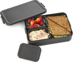 Brabantia Make & Take Bento Lunchbox Incl Bentobox - Large - Kunststof - Dark Grey -Mepal shop 1200x979 2