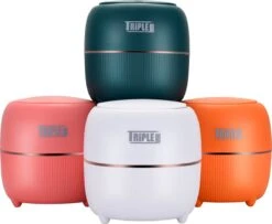 Triple J® Tafelafvalbakje - Aanrecht Afvalbakken - Met Deksel - Prullenbak Voor Tafel - Groen -Mepal shop 1200x984 3