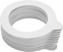 Weckringen Van Siliconen In Het Wit, 10 Stuks - Standaardafmeting Voor O.a. Fido Weckpot