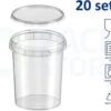 20 X Plastic Bakjes Met Deksel - 520 Ml - ø95mm - Rond - Vershoudbakjes - Meal Prep Bakjes - Transparant - Geschikt Voor Diepvries, Magnetron En Vaatwasser - Nederlandse Producent -Mepal shop 1200x993 1