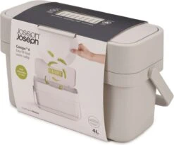 Joseph Joseph Compo Food Afvalemmer - 4L - Stone Wit -Mepal shop 1200x996