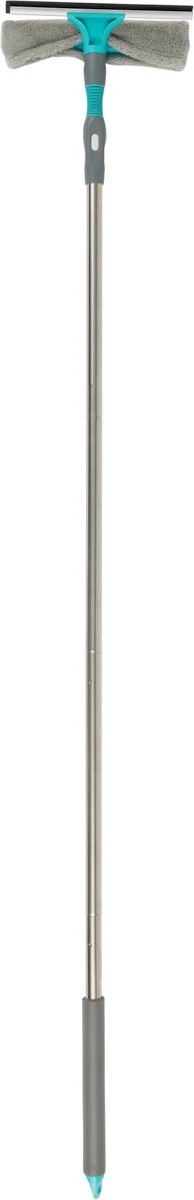 Umuzi Cleaning Raamwisser Met Telescoopsteel - Flexibele Raamreiniger, Telescopische Ruitenwisser - Uitschuifbare Ramenwisser - Multifunctioneel - 25,5 X 160 Cm