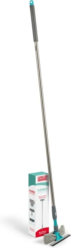 Umuzi Cleaning Raamwisser Met Telescoopsteel - Flexibele Raamreiniger, Telescopische Ruitenwisser - Uitschuifbare Ramenwisser - Multifunctioneel - 25,5 X 160 Cm -Mepal shop 347x1200