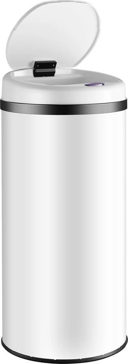 Monzana Prullenbak 56 Liter Inhoud - Met Sensor - RVS Wit 15 Monzana Prullenbak 56 Liter Inhoud - Met Sensor - RVS Wit - Afbeelding 13