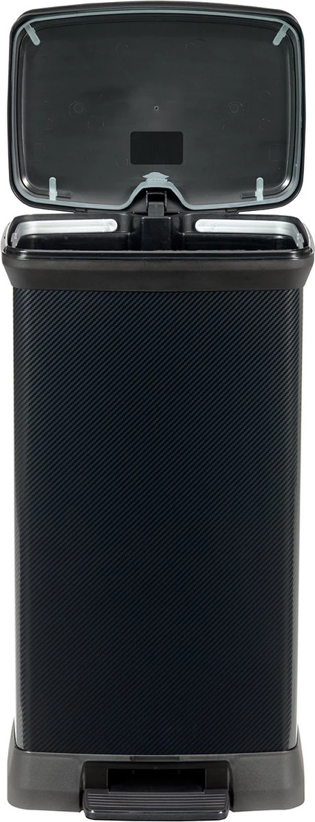 Curver Decobin Prullenbak- 50L - 39x29x72 Cm - Zilver Metallic 15 Curver Decobin Prullenbak- 50L - 39x29x72 Cm - Zilver Metallic - Afbeelding 13