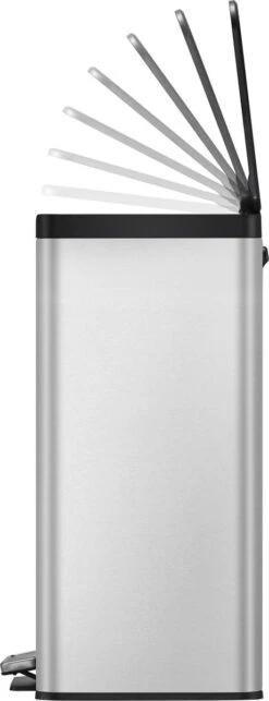 EKO Essential Prullenbak - 2x 20 L - Mat RVS -Mepal shop 461x1200