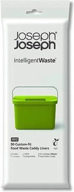Joseph Joseph IW2 Compost Afvalzakken - 4 L - Pak Van 50 Stuks - Wit -Mepal shop 466x1200 2