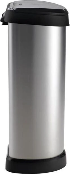 Curver Decobin Push Prullenbak - 40L - Metallic - Recycled Kunststof 17 Curver Decobin Push Prullenbak - 40L - Metallic - Recycled Kunststof -Mepal shop 485x1200