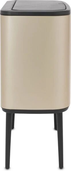 Brabantia Afvalemmer Bo Touch Bin Champagnekleur, 11 + 23 L -Mepal shop 497x1200 2