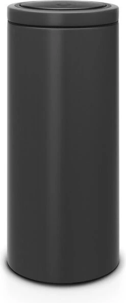 Brabantia Touch Bin Flat Top 30L - Infinite Grey - Met Speciale Structuurlak - Special Edition -Mepal shop 502x1200 1