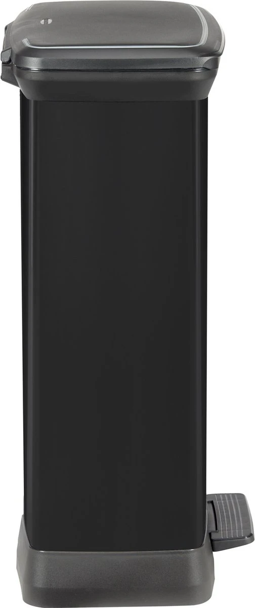 Curver Decobin Prullenbak- 50L - 39x29x72 Cm - Zilver Metallic 11 Curver Decobin Prullenbak- 50L - 39x29x72 Cm - Zilver Metallic - Afbeelding 9