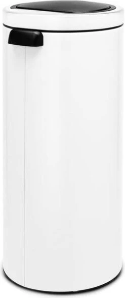 Brabantia Touch Bin Flat Top 30 L - Wit Prullenbak -Mepal shop 506x1200