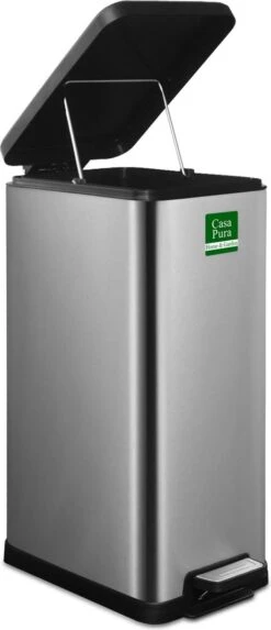 Casa Pura Prullenbak - Vuilnisbak - Zack - Afvalbak Voor Keuken - Roestvrij Staal - 18L -Mepal shop 517x1200