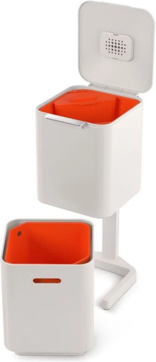 Joseph Joseph Intelligent Waste Prullenbak Totem 2.0 Compact Recycler - 40 L - Stone 9 Joseph Joseph Intelligent Waste Prullenbak Totem 2.0 Compact Recycler - 40 L - Stone - Afbeelding 7