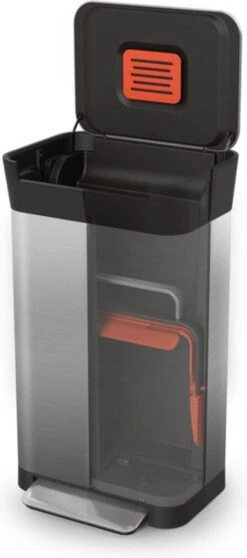 Joseph Joseph Intelligent Waste Prullenbak Titan Slim - RVS - 30 L - Zilver 26 Joseph Joseph Intelligent Waste Prullenbak Titan Slim - RVS - 30 L - Zilver -Mepal shop 531x1200