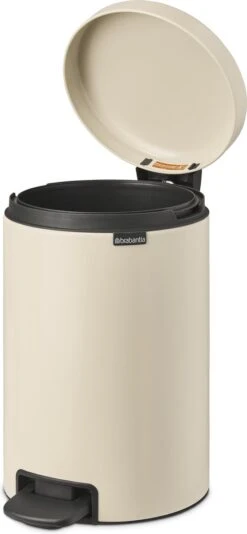 Brabantia NewIcon Prullenbak - 12 L - Soft Beige 14 Brabantia NewIcon Prullenbak - 12 L - Soft Beige -Mepal shop 555x1200