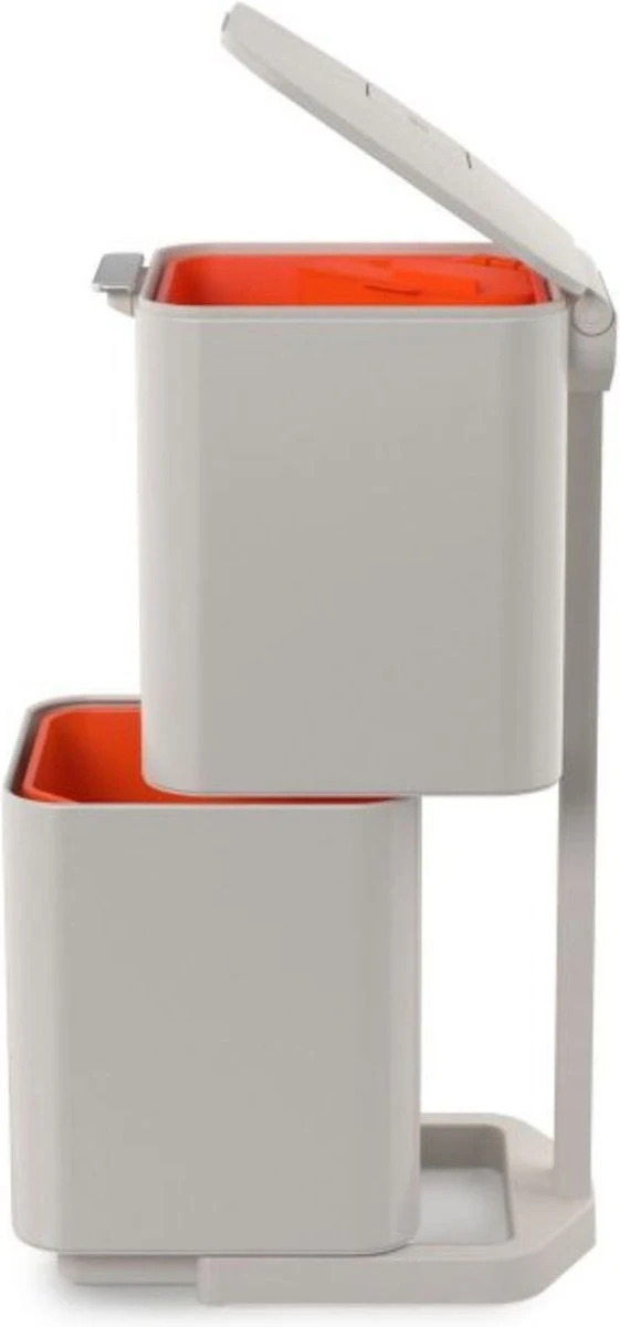 Joseph Joseph Intelligent Waste Prullenbak Totem 2.0 Compact Recycler - 40 L - Stone 12 Joseph Joseph Intelligent Waste Prullenbak Totem 2.0 Compact Recycler - 40 L - Stone - Afbeelding 10