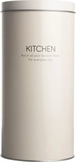 Gusta Voorraadblik - Beige - Metaal - Beschuitbus - Opbergbus - Ø11X22 Cm 7 Gusta Voorraadblik - Beige - Metaal - Beschuitbus - Opbergbus - Ø11X22 Cm -Mepal shop 565x1200