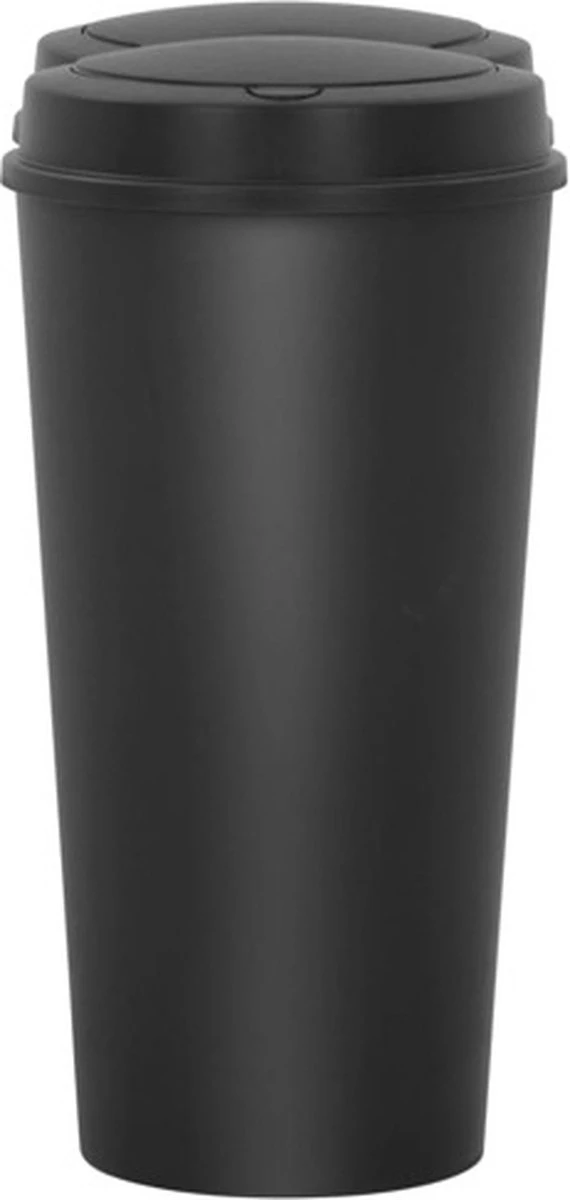 VidaXL Prullenbak Dubbel 50 L Zwart 5 VidaXL Prullenbak Dubbel 50 L Zwart - Afbeelding 3