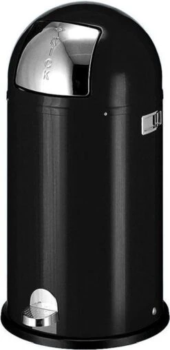 Wesco Kickboy - Prullenbak - 40 Liter Inhoud - Met Pedaal - Zwart -Mepal shop 583x1200 1