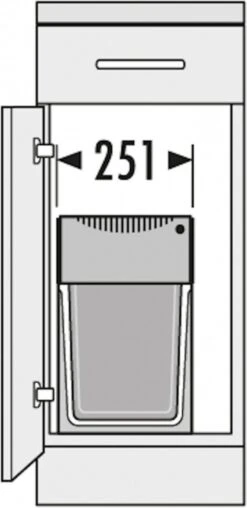 Hailo Tandem - Inbouw Prullenbak - 30 Liter Inhoud - Met 2 Compartimenten - NIEUW ZWART 9 Hailo Tandem - Inbouw Prullenbak - 30 Liter Inhoud - Met 2 Compartimenten - NIEUW ZWART -Mepal shop 584x1200 2