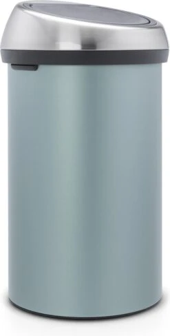 Brabantia Touch Bin Prullenbak - 60 L - Metallic Mint / Matt Steel Fingerprint Proof Deksel -Mepal shop 608x1200
