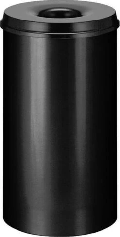 V-part Vlamdovende Prullenbak - 50L - Zwart
