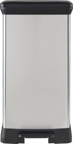 Curver Decobin Prullenbak- 50L - 39x29x72 Cm - Zilver Metallic 34 Curver Decobin Prullenbak- 50L - 39x29x72 Cm - Zilver Metallic -Mepal shop 610x1200