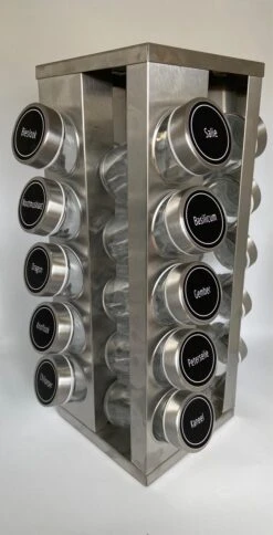 Pleasantwork Kruidenrek - Staand - Draaibaar - 20 Potjes -Mepal shop 613x1200 3