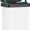Prullenbak Met Pedaal - 50 Liter - RVS - Wit - Pedaalemmer StangVollby Osdall - Automatisch Lucht Filter - Odor Control - 50L Capaciteit - Soft Close Deksel - Afvalemmer - Met Hengsel - Afval Aandrukken - Scandinavisch Design - Hygiënisch