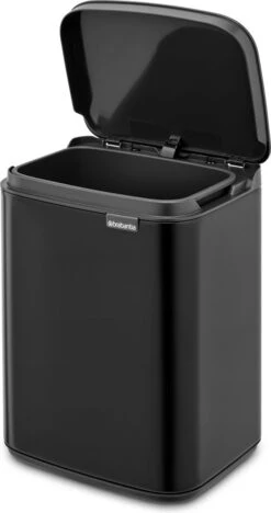 Brabantia Bo Prullenbak - 4 L - Matt Black -Mepal shop 634x1200