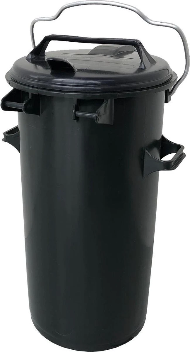 Kunststof Afvalemmer 50 Liter Grijs Met Beugel 3 Kunststof Afvalemmer 50 Liter Grijs Met Beugel