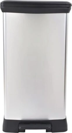 Curver Decobin Prullenbak- 50L - 39x29x72 Cm - Zilver Metallic 37 Curver Decobin Prullenbak- 50L - 39x29x72 Cm - Zilver Metallic -Mepal shop 655x1200