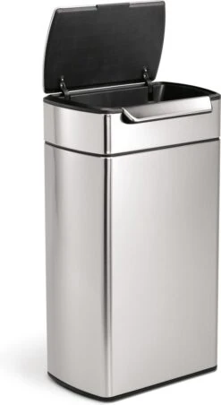 Simplehuman Touch Bar Prullenbak - RVS - 40 L - Zilver -Mepal shop 656x1200 1