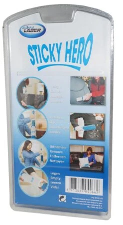 Aqua Laser Sticky Hero - KLedingborstel - Blauw/Wit -Mepal shop 659x1200