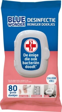 Blue Wonder Desinfectie Reinigingsdoekjes - 80 Stuks -Mepal shop 667x1200 3