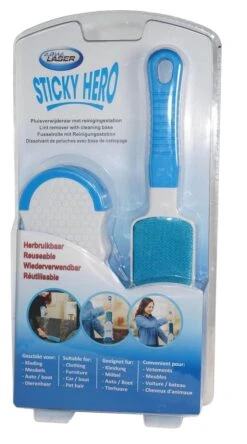 Aqua Laser Sticky Hero - KLedingborstel - Blauw/Wit -Mepal shop 668x1200 2