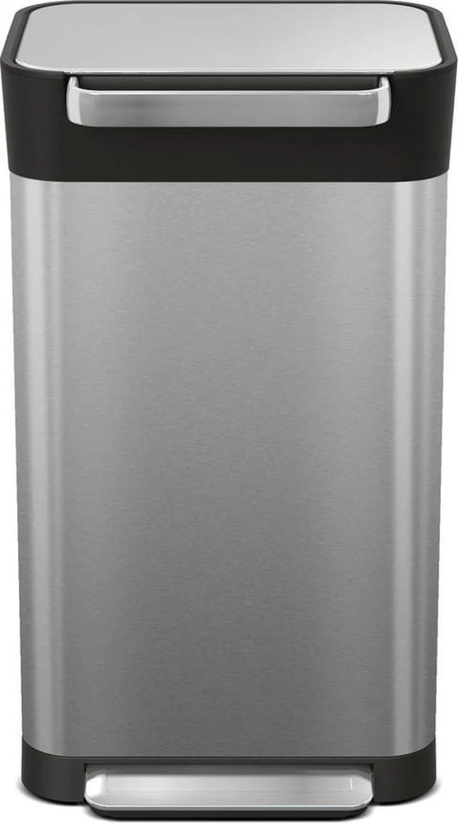Joseph Joseph Intelligent Waste Prullenbak Titan Slim - RVS - 30 L - Zilver 4 Joseph Joseph Intelligent Waste Prullenbak Titan Slim - RVS - 30 L - Zilver - Afbeelding 2